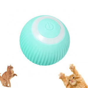 Pet automatic katzenspielzeug juguetes para gato play funny interactive motorised teasing ball interactive cats toy