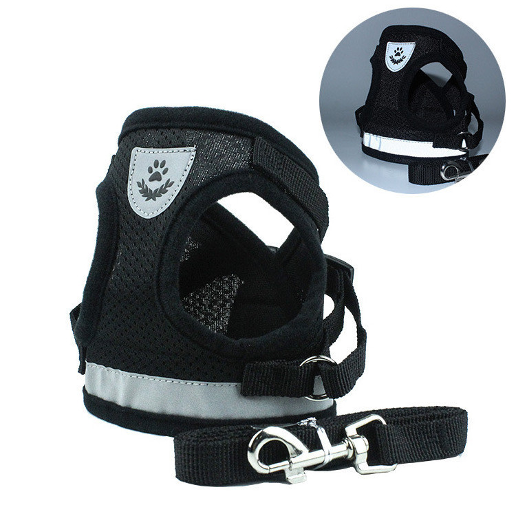 Reflective Custom Dog Harness and Leash Set Wholesale Dog Cat Harness Leash Manufacturers