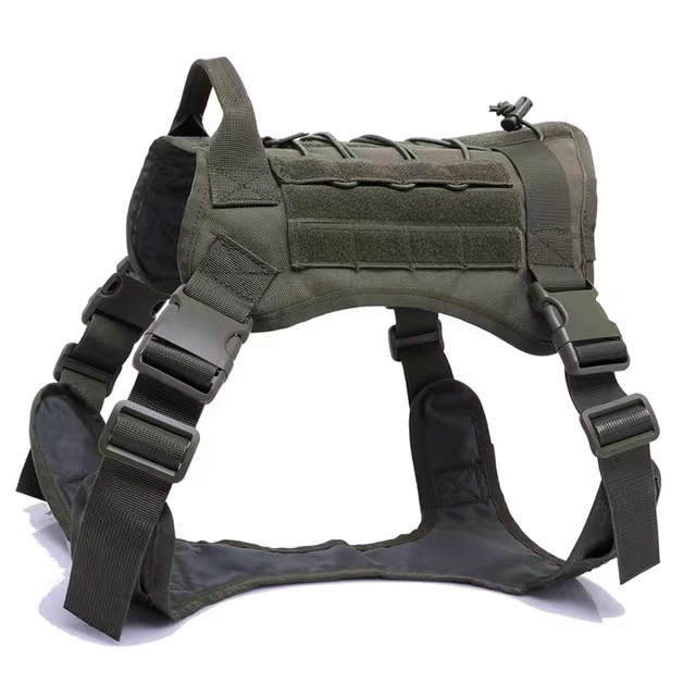 Nylon Tactical Dog Harness Chest Pectoral Medium Large Pet Collar Adjustable Vest Puppy Accessories No Pull pet harness