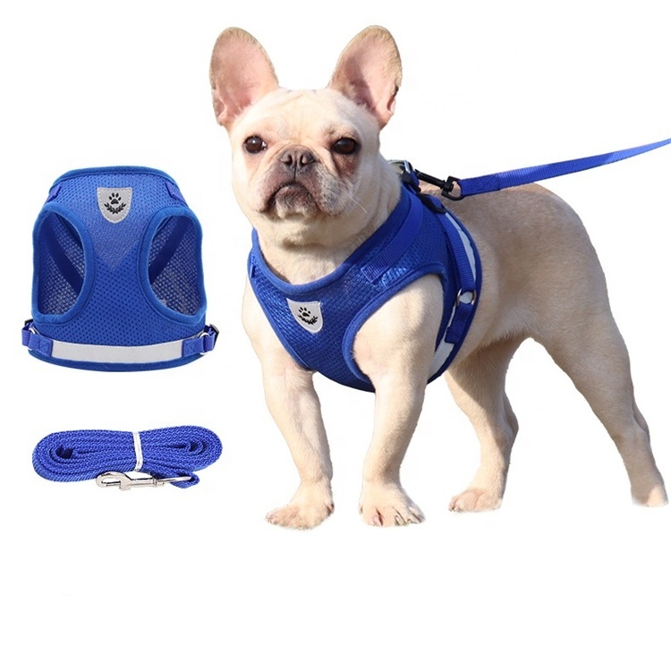 Reflective Custom Dog Harness and Leash Set Wholesale Dog Cat Harness Leash Manufacturers