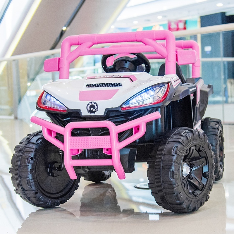 UTV 2023 12V Electric ride on car  children's four-wheeler can  sit on people toy car with kids electric car