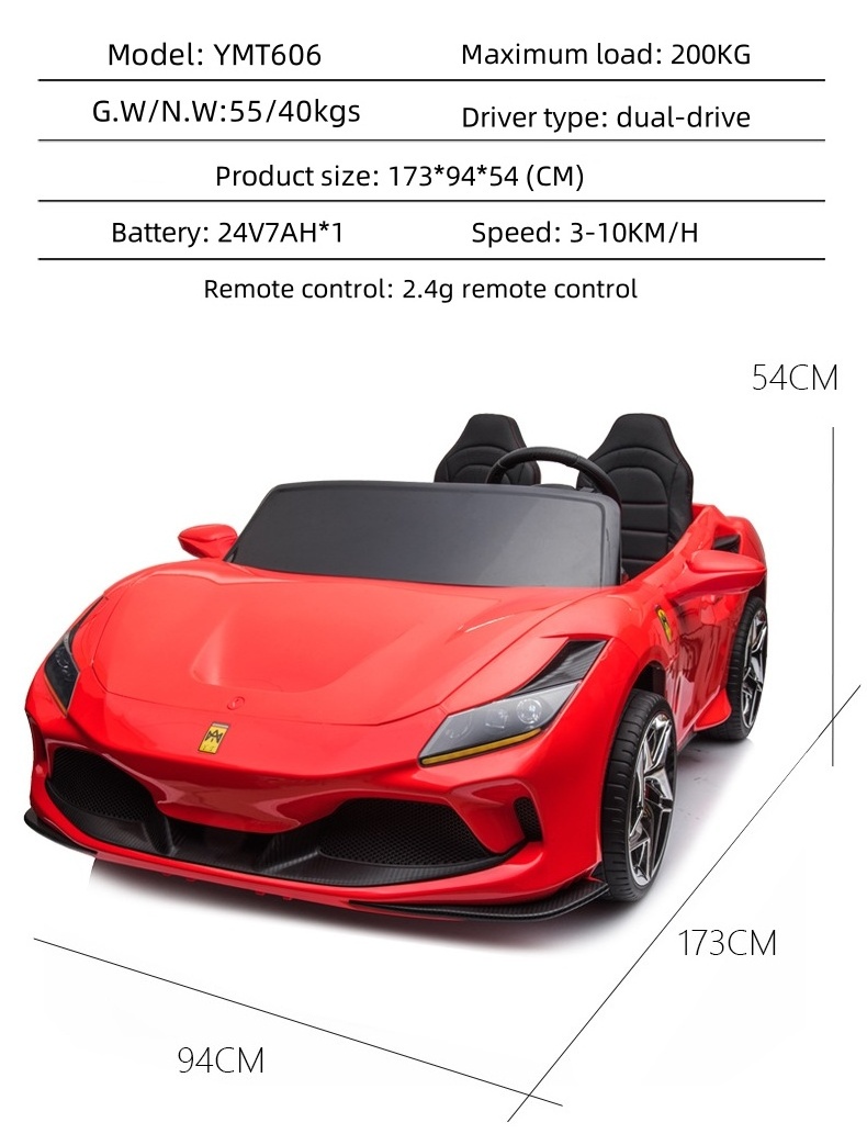 New 24v battery electric car for children/remote control electric baby car/remote control toy car