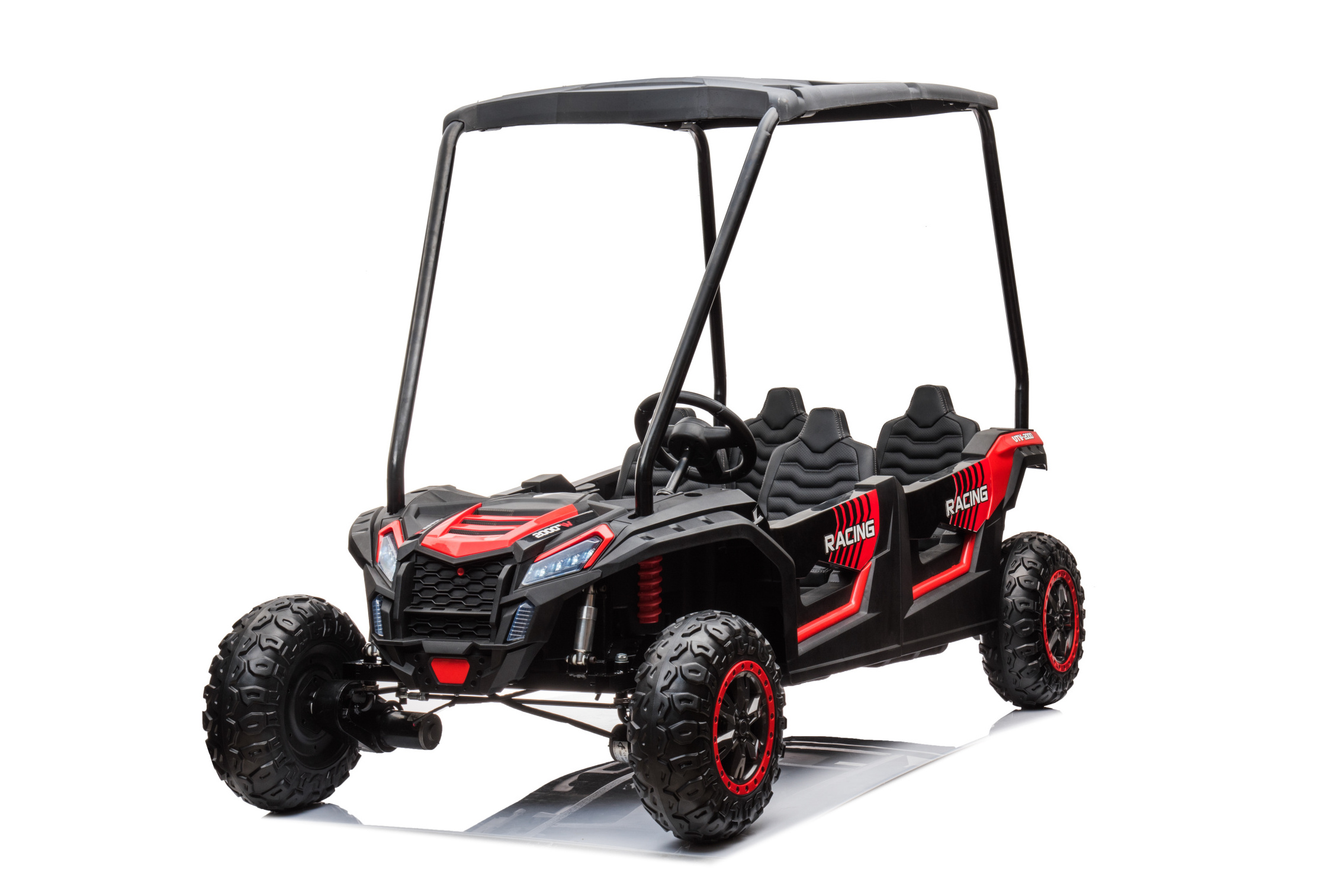 UTV 2023 24V Electric ride on car  children's four-wheeler can  sit on people toy car with kids 4 sets electric car