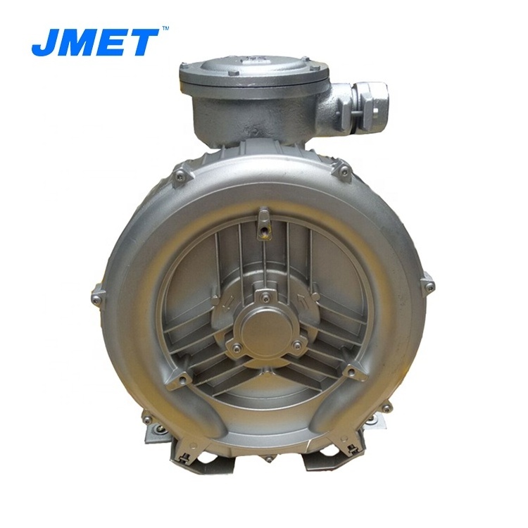 2.2kw high pressure gas tight explosion proof ATEX side channel air blower for biogas system