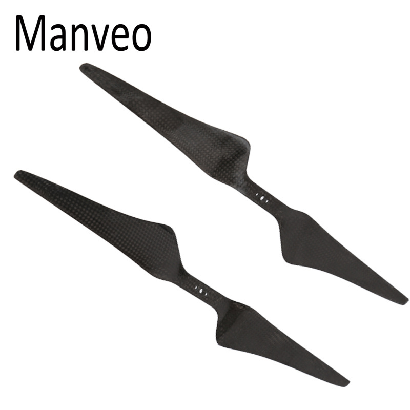 1 Pair Main Rotor Blade Carbon Fiber Helicopter  Propeller For  RC Helicopter Accessories Manveo