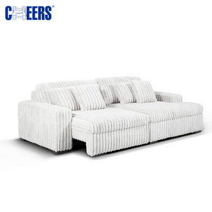 MAMWAH CHEERS Fabric Bed Sofa Living Room Set Home Furniture 2 Seater Armrest Electric Sofa Bed