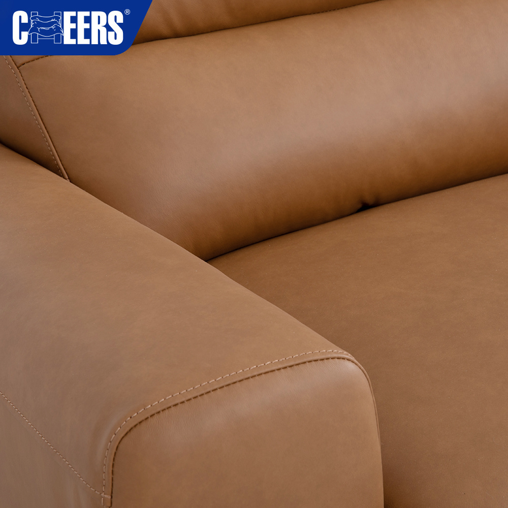 MANWAH CHEERS  3 1 Seater Sectional Recliner Leather Sofa Living Room Furniture Modern Multi-functional Sofa Bed