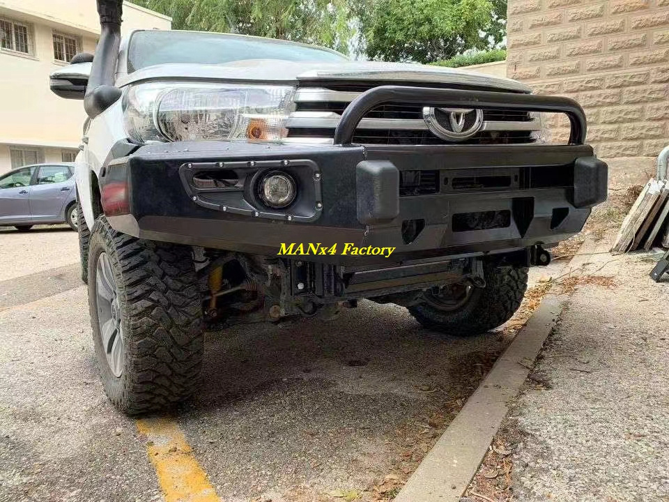 Manx4 Steel Front Bumper Bull Bar For Hilux Revo 16-18