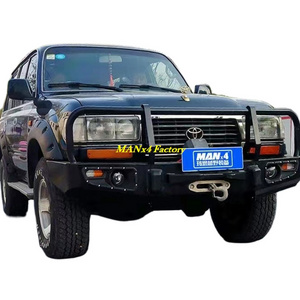 MANx4 Steel Front Bumper Bull Bar Nudge Bar For Land Cruiser Lc80