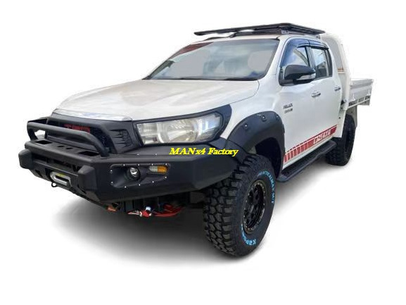 Manx4 Steel Front Bumper Bull Bar For Hilux Revo 16-18