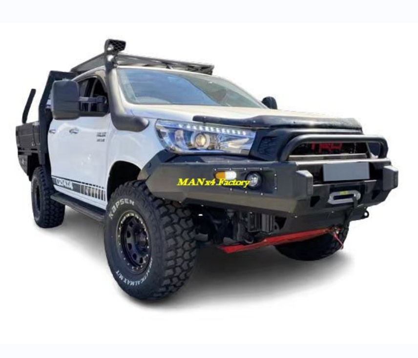 Manx4 Steel Front Bumper Bull Bar For Hilux Revo 16-18