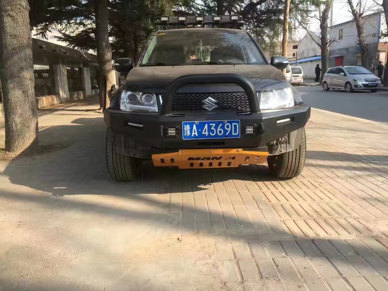 MANx4 Steel Bull Bar Front Bumper For Suzuki Grand Vitara