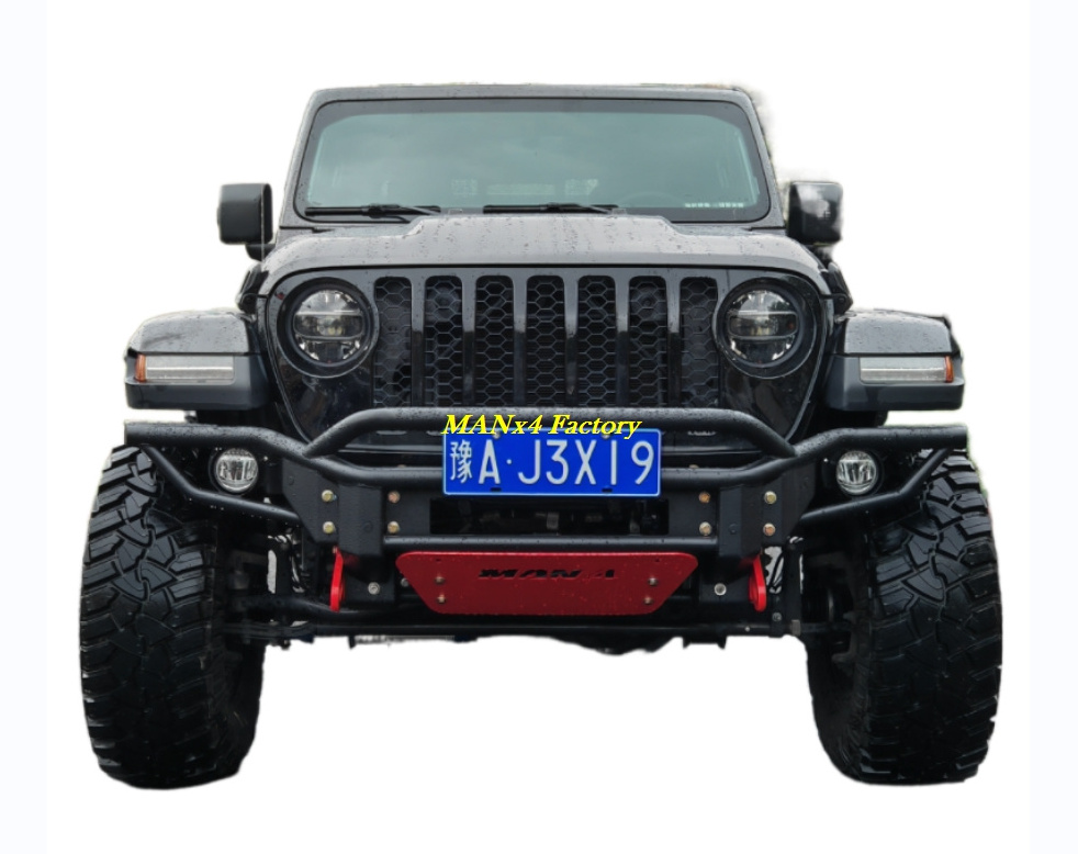 MANx4 Steel Front Bumper Bull Bar Nudge Bar For Jeep Wrangler JL