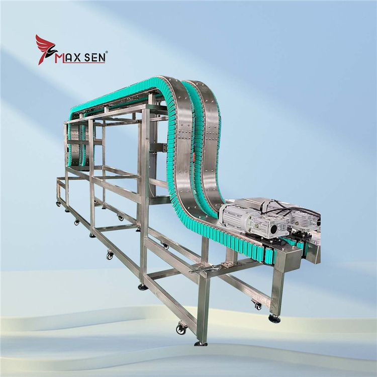 Material Handling Equipment Plastic Gripper Chain Conveyor