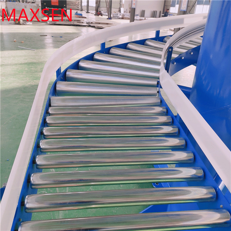 Spiral lifting roller heavy-duty conveyor vertical elevator gravity spiral roller conveyor