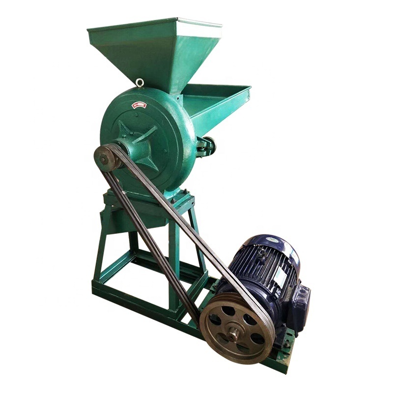 Small Animal Feed Grain Corn Maize Disk Flour Mill Wheat Crusher Grinder Grinding Milling Machine Price