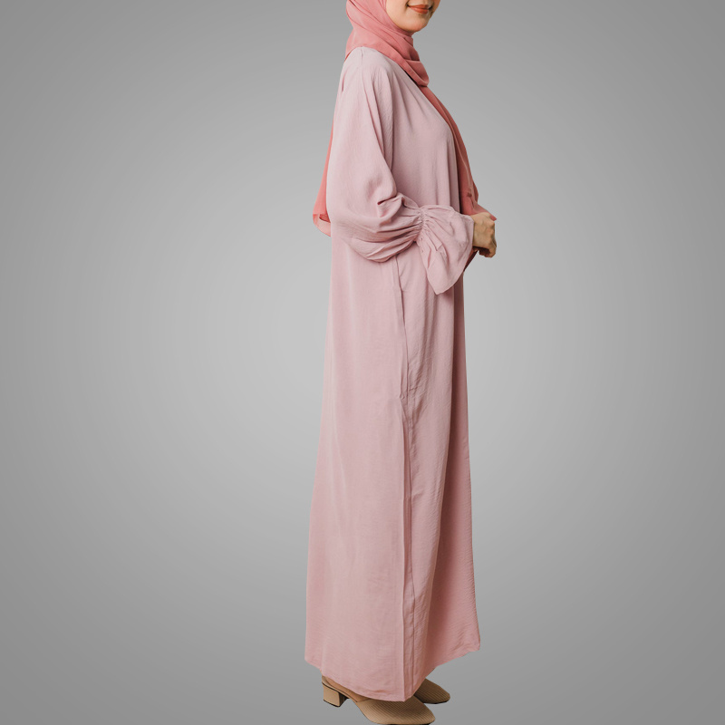 Muslim Women Closed Style Dress Abaya With Flared Sleeve Eid Burqa Islamic Clothing Dubai Abaya Turkey Jilbaya Maxi Gown