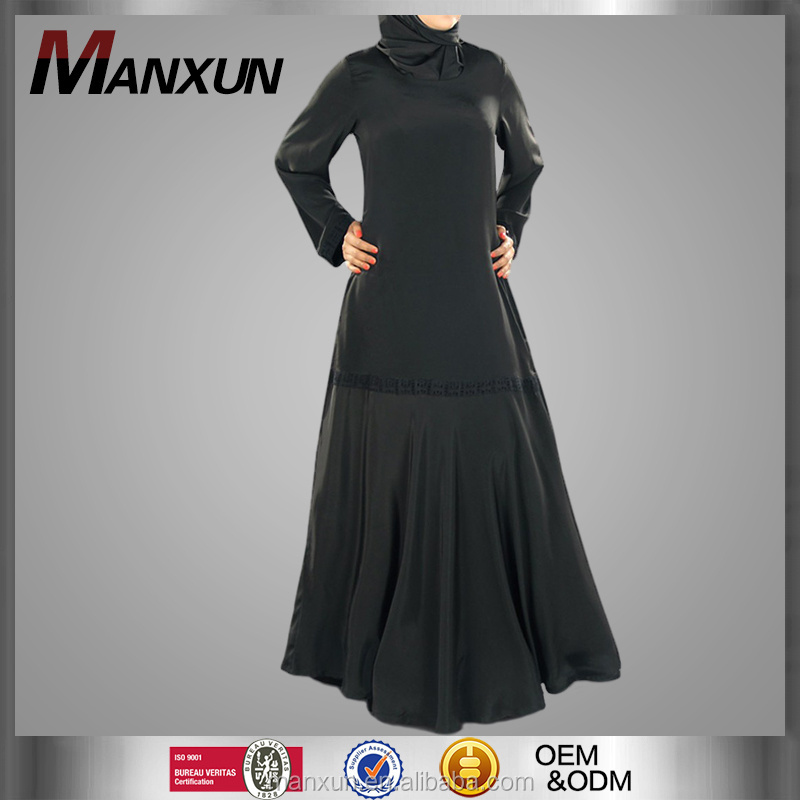 Latest Burqa Designs Pictures Simple Black Abaya Dubai Wholesale Market