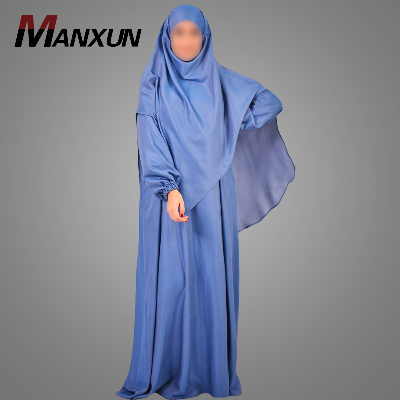 Modest Muslim Pray Clothes Modest Umbrella Abaya With Khimar Set Islamic Arabic Jilbab UAE Eid Event Burqa Dubai Kebaya Dress