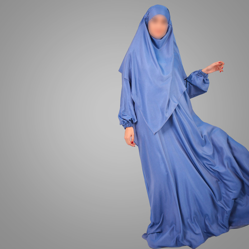 Modest Muslim Pray Clothes Modest Umbrella Abaya With Khimar Set Islamic Arabic Jilbab UAE Eid Event Burqa Dubai Kebaya Dress