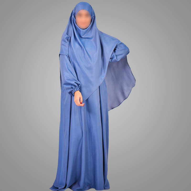 Modest Muslim Pray Clothes Modest Umbrella Abaya With Khimar Set Islamic Arabic Jilbab UAE Eid Event Burqa Dubai Kebaya Dress