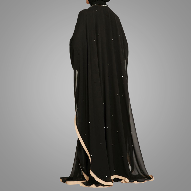 Dubai Beaded Abayas Latest Fashion High Quality Abaya Black Abaya With Embroidery Muslim Women Clothing