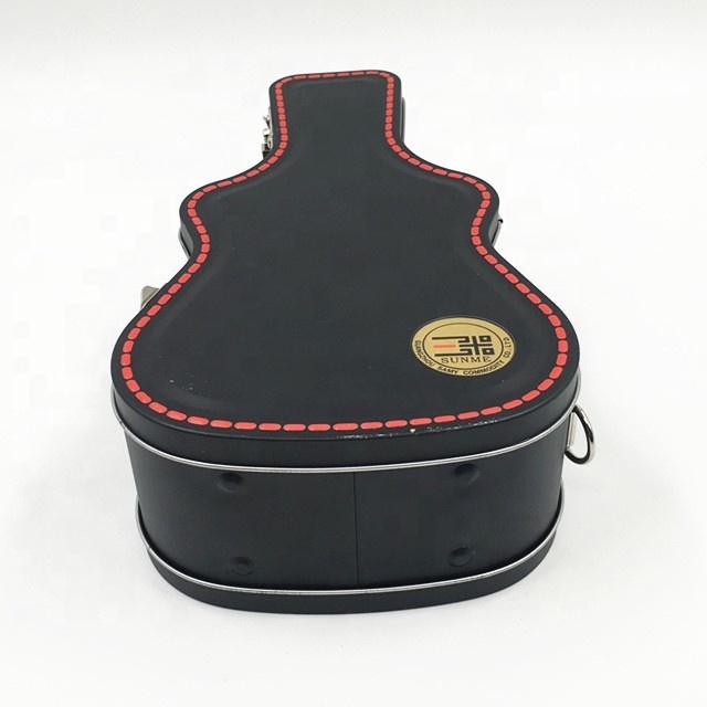 High quality sandwiches guitar tin lunch box wine tin case