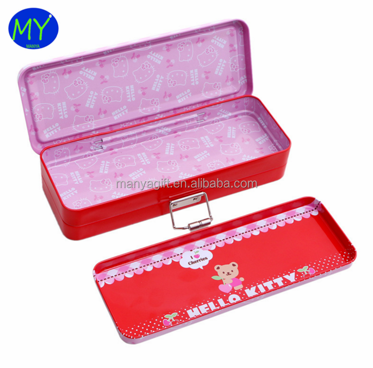 High quality 2 layer tin pencil case from china supplier