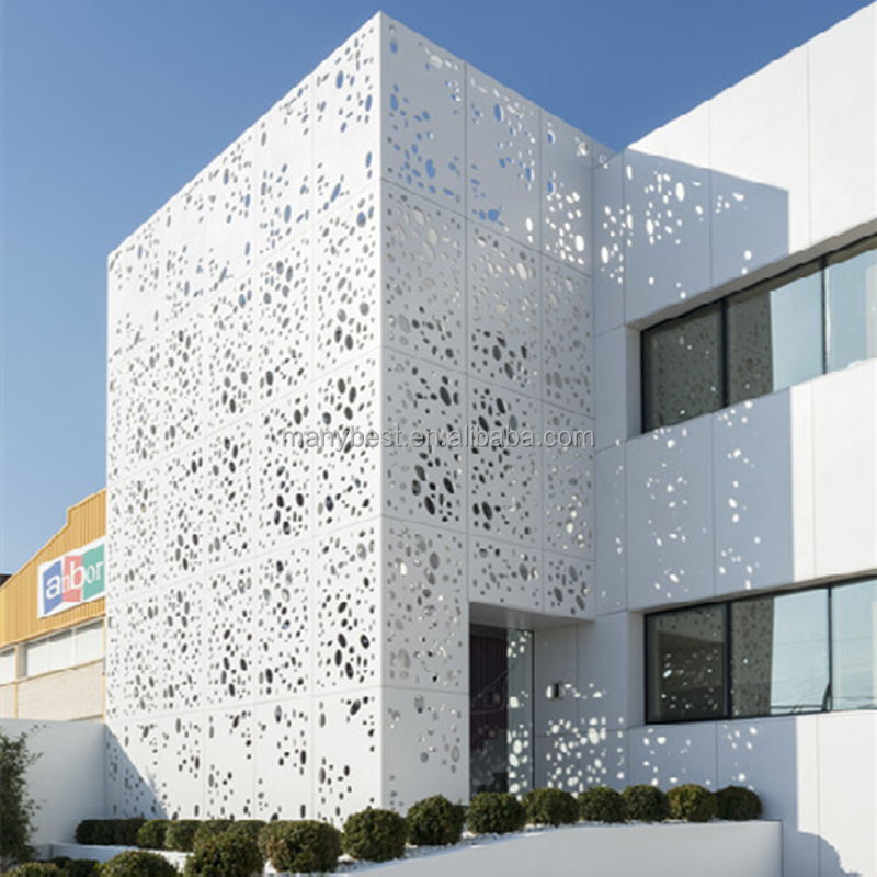 Customized Aluminum Perforated or Laser Cut Facade Wall Cladding Panels Aluminum Alloy Factory Price