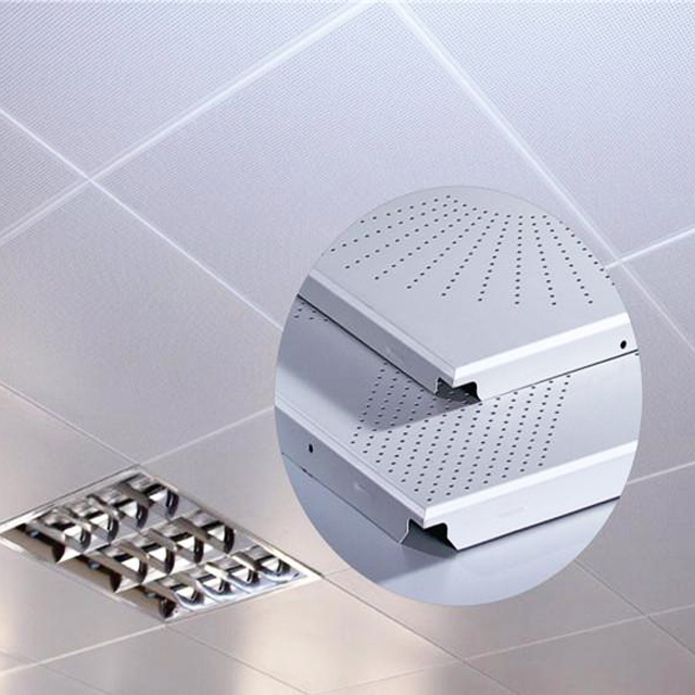 Clip in Perforated metal styrofoam ceiling tiles