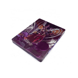 Rectangular CD /VCD /DVD Industrial Use Single 1 pieces DVD/ CD tin case with PP injection tray inside