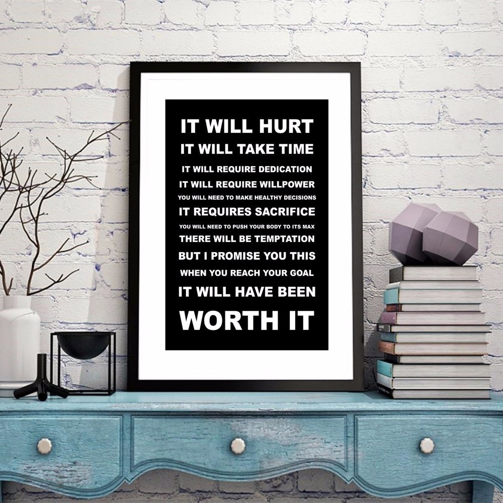 Modern Motivational Life Quote Wall Canvas Art Print Painting Poster Wall Pictures For Bedroom Home Wall Inspirational Decor