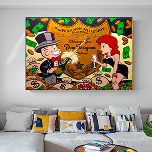 Funny Cartoon HD Wall Art For Kids Room Canvas Poster Print Canvas Painting Decorative Picture for Office Living Room Home Decor