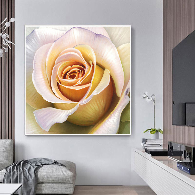 Yellow Rose Red Rrimson Rose Flowers Plant landscape Wall Pictures Canvas painting For home Decor Cuadros Living Room Decoration