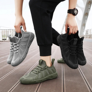 2024 Leisure Octopus Soft Bottom Lacing Men's Shoes Summer New Breathable Mesh Sneakers Urban Style