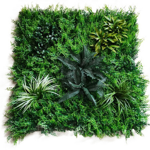 100*100CM Artificial Boxwood Panels Topiary Fern Hedge Greenery Backdrop Vertical Garden Wall For Outdoor Indoor