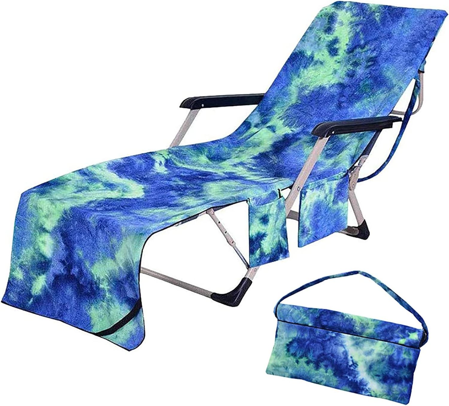 Beach Chair Cover Microfiber Chaise Lounge Chair Towel Cover for Sun Lounger Pool Sunbathing Garden Beach Hotel