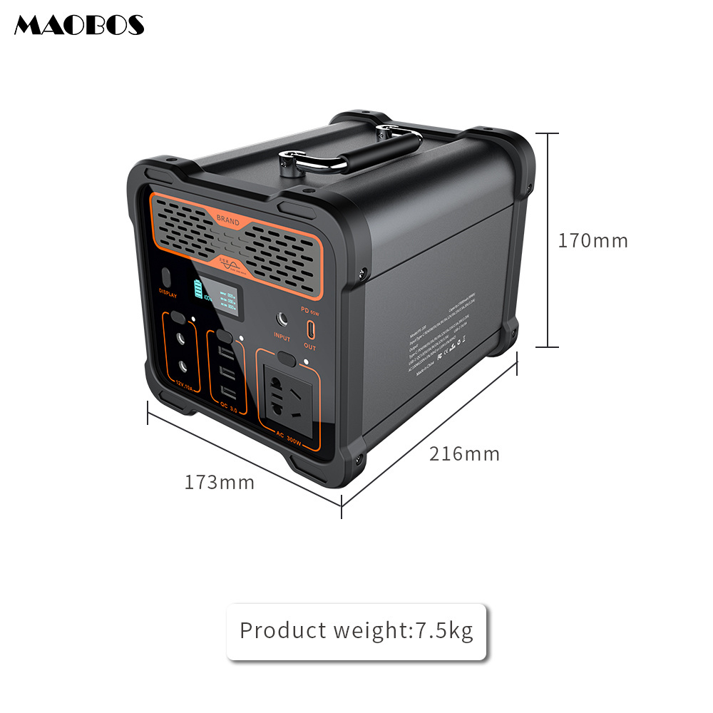 Portable Power Station 300W 96000mah 110V 220V Lifepo4 Battery Pack DC AC USB For Home Outdoor Camping Car Jump