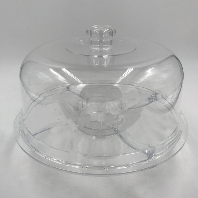 Multifunctional Acrylic Cake Stand and Dome Plastic Dish round Plated Serving Plates for Parties Presents