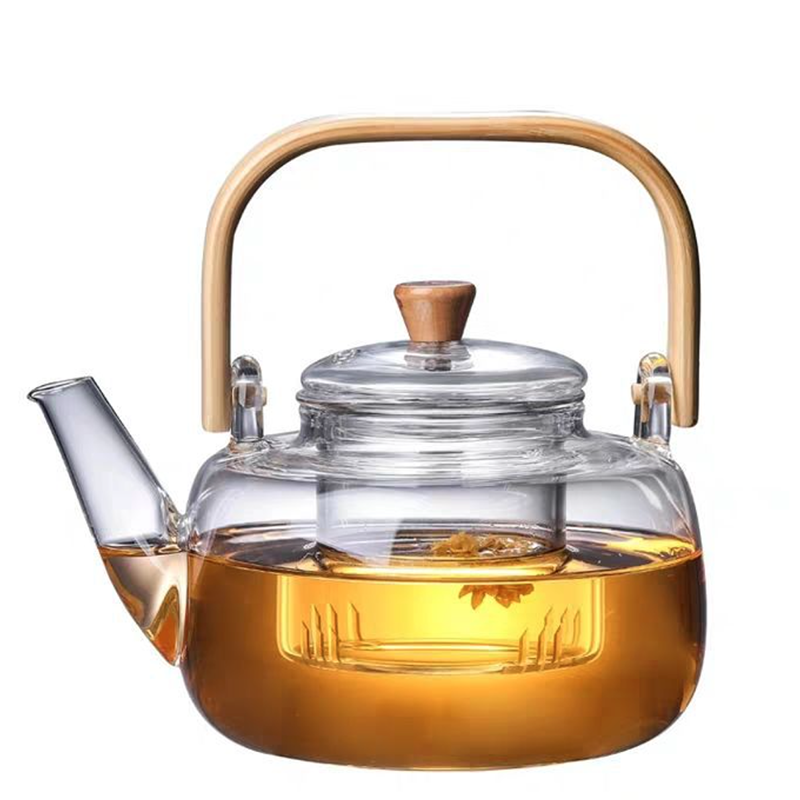 1000ml glass teapot heat resistant tea kettle