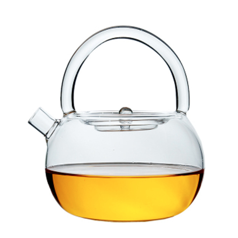 Heat-Resistant Loop-Handled Glass Teapot Thicken Coffee & Tea Sets