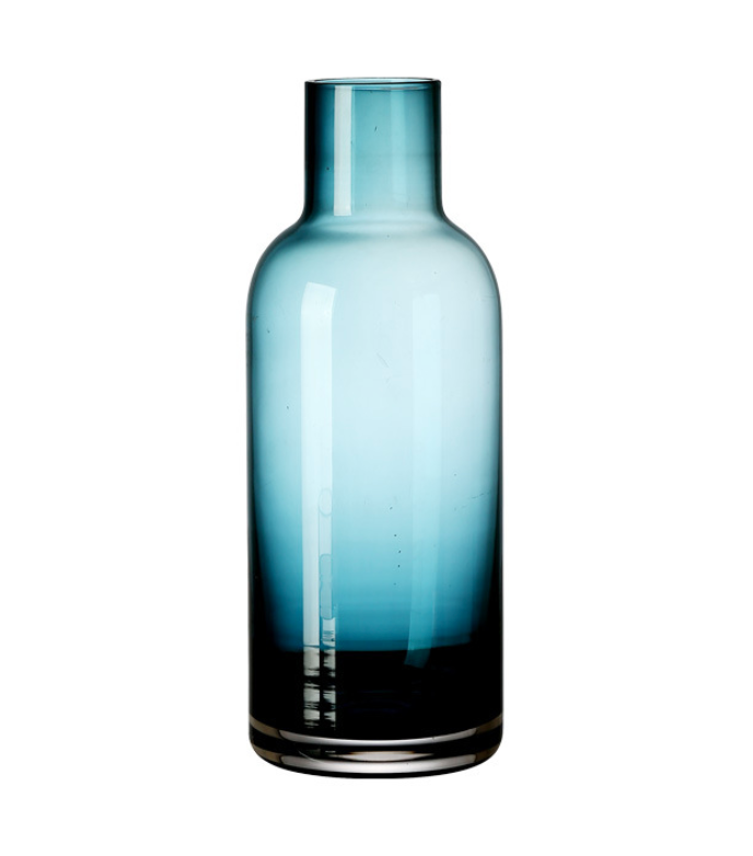 blue utility glass vase home decor vase decoration