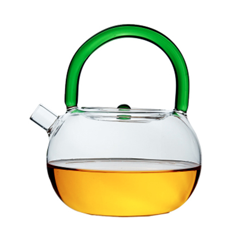 Heat-Resistant Loop-Handled Glass Teapot Thicken Coffee & Tea Sets