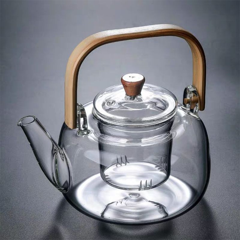 1000ml glass teapot heat resistant tea kettle