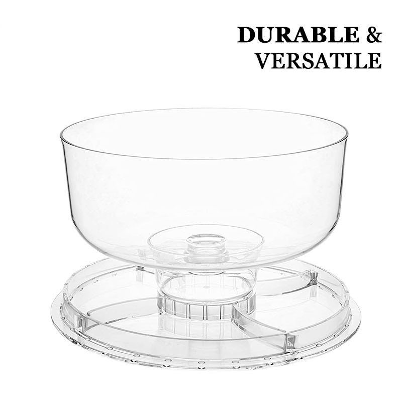 Multifunctional Acrylic Cake Stand and Dome Plastic Dish round Plated Serving Plates for Parties Presents