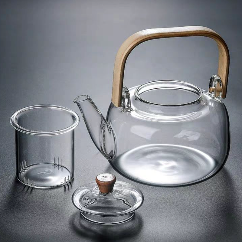 1000ml glass teapot heat resistant tea kettle