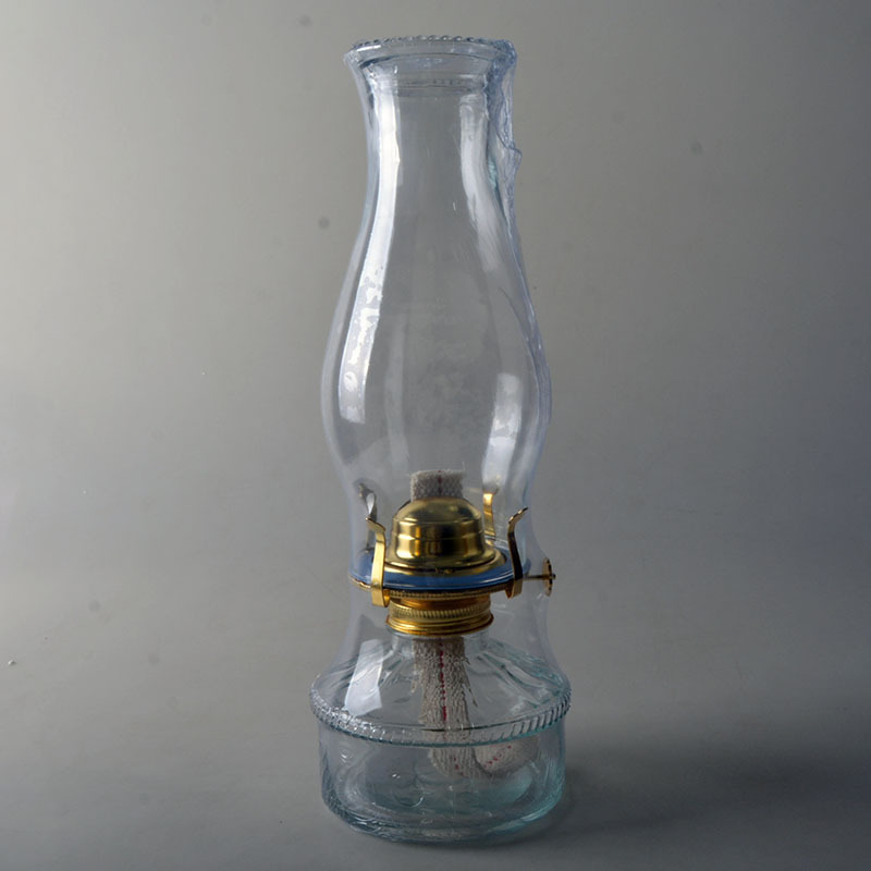 Large Glass Kerosene Oil Lamp Lantern