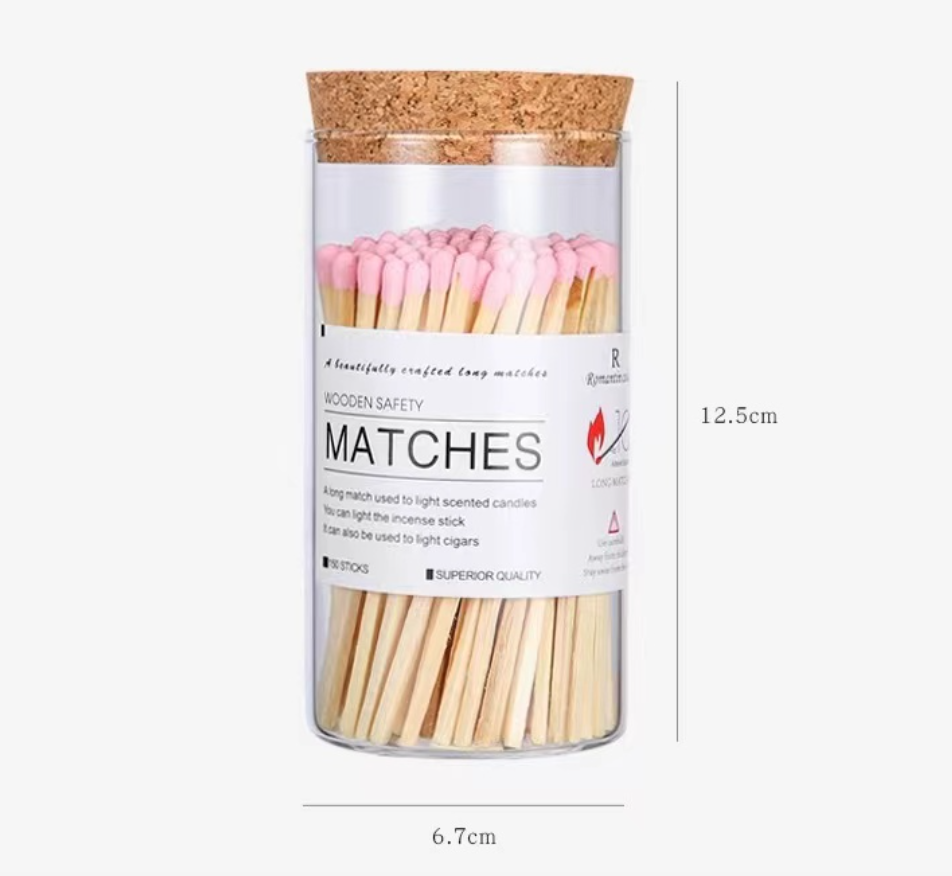 Aromatherapy candle special long match bottle 150pcs color art cigar igniter aromatherapy match