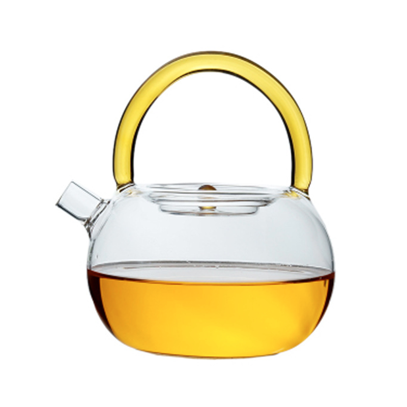 Heat-Resistant Loop-Handled Glass Teapot Thicken Coffee & Tea Sets