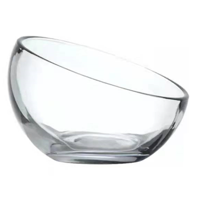 thickened glass slant bowl